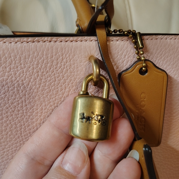 Coach Pink and Tan Satchel - Picture 11 of 13